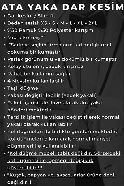 Dicotto Πουκάμισο σμόκιν με μονό μπαστούνι Groom Slim Fit Λευκό Navy με πέτο και μανικετόκουμπα - 028