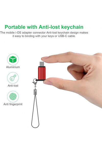 Karll Set de 2 convertoare USB C la Lightning BL2021, aluminiu, multicolor, 20,6 x 6 x 13,7 mm