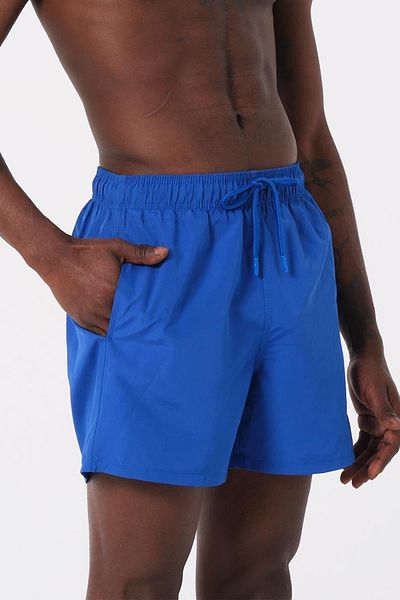 daag Ανδρικό σορτς Saks Blue Swimwear - Υδατοαπωθητικό, Μονόχρωμο, Basic Σορτς θαλάσσης παραλίας - DG300-Saks