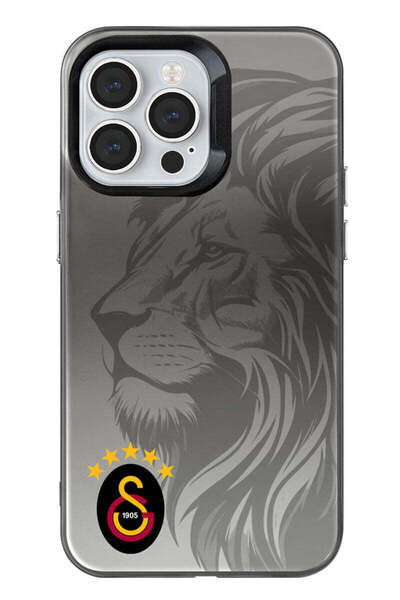Galatasaray iPhone 13 Pro Uyumlu Galatasaray 5 Yıldız Aslan Premium Lisanslı Telefon Kılıfı