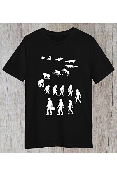 donamod Evolution Human Crossing / Tricou cadou pentru profesor de biologie