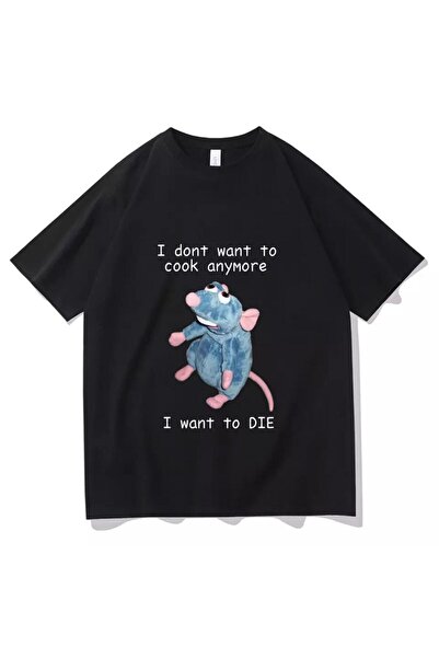 donamod Black I Dont Want To Cook Anymore (unisex) T-shirt-my favorite50ton