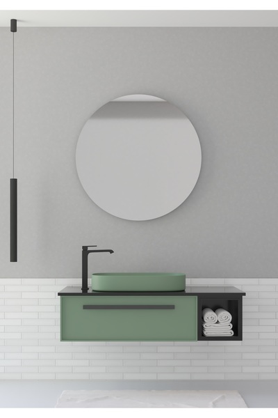 DEFF AHŞAP GİZA BANYO DOLABI