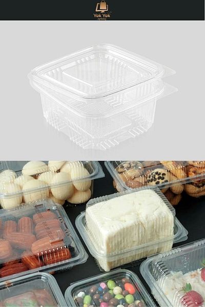 YOK YOK AMBALAJ 375 Gr Cc 25 Pieces Plastic Leak Proof Lid Cap