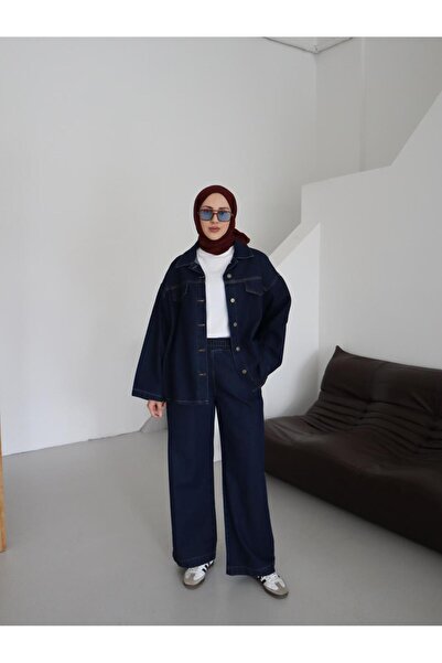 modatavil Kemer Detaylı Taba Tesettür Takım