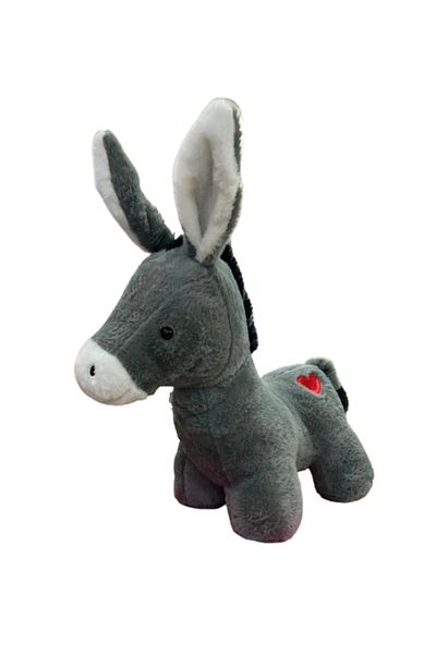 Şeker Adası Cute Heart Plush Donkey 35 cm Halley Sleeping and Playmate Apologetics Donkey