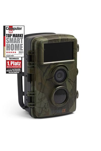 Technaxx Cameră de supraveghere Wildcam Tx-160, FullHD, 2.4", PIR, IR, IP56, MicroSD, 8xaa/6v 1.5a