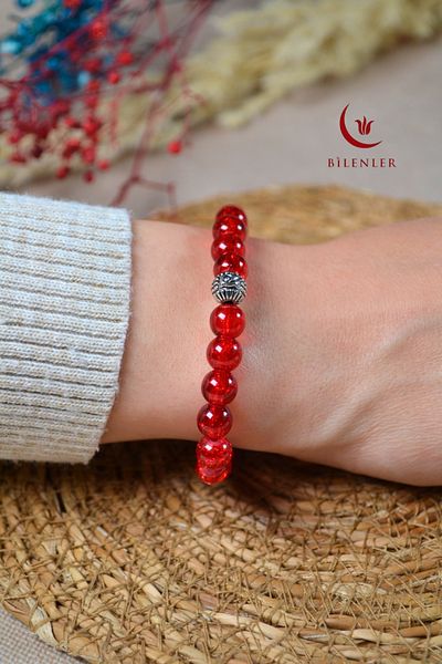Bilenler Vibrant Colored Glass Bead Bracelet – Stylish and Elegant Accessory That Matches Any Wrist (3 Pieces)