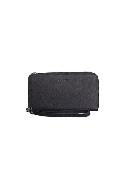 GUARD 100% Leather Multifunctional Wallet and Handbag Matte Black - G3043-Stx