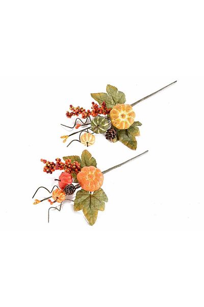 Decorer Set 2 Crengute Dovleac Artificial 25 Cm
