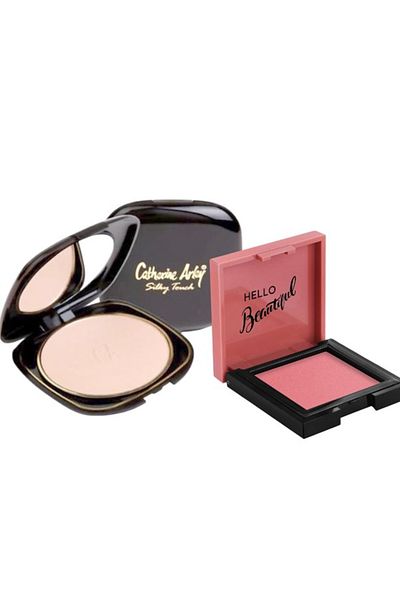 Pastel Cream Blush - Cream Blush 41 Dazzling + Catherine Arley Silky Touch Compact Powder Powder 6
