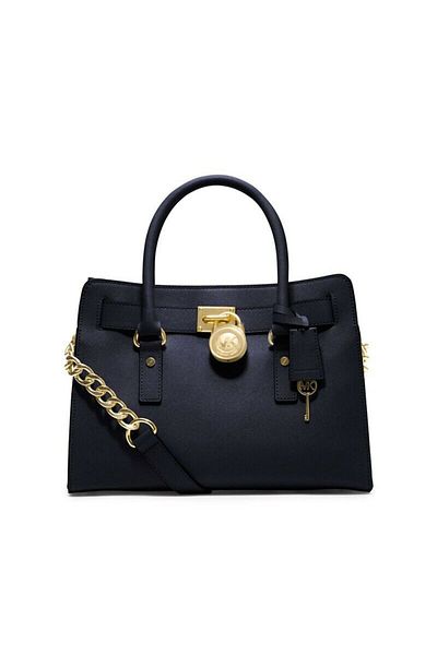 Michael Kors NWT Michael Kors Hamilton Medium Tote Navy Saffiano Leather