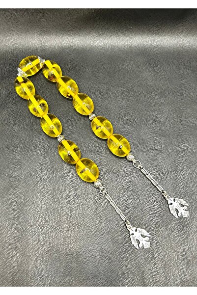 Han Ticarethane Böcek Fosilli 11'li Zaza Model Beyrut Damla Toz Kehribar Tesbih