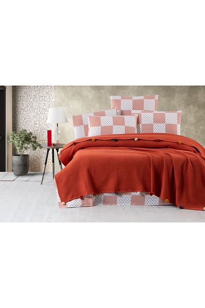 Vannes Home Vibrant Color Pompom Pique Set