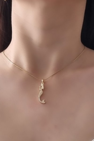 ayışığı Gold Mermaid Necklace