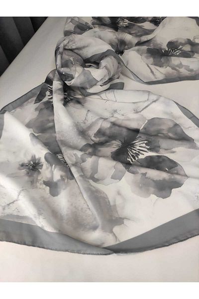 ALTUNTAŞ Women's Cotton Etnic Flower Patterned Shawl