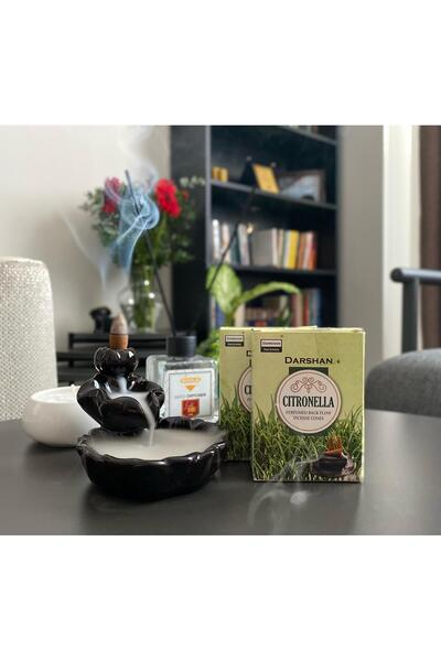 Darshan Incense Citronella Rahatlatıcı Aromatik Kokulu Geri Akış Tütsü