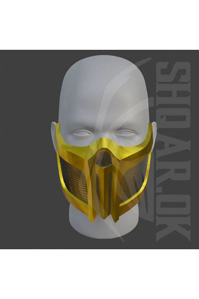 3d model s Mk11 Scorpion Mask - Visage of Blazing Anger Design – Original 3D Print