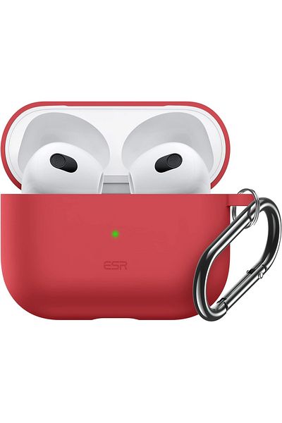 ESR Protective Case For Airpods 3 2021 , Silicone, Red