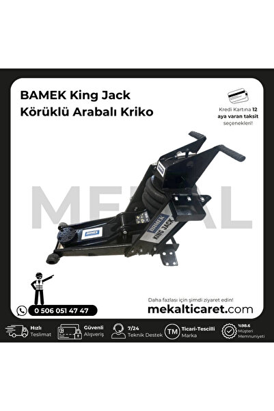Bamek King Jack 1,800kg Körüklü Arabalı Kriko