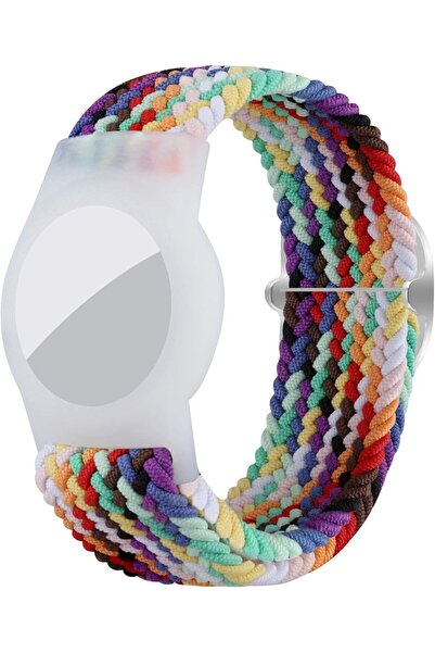 Seltureone Βραχιόλι AirTag, ύφασμα/σιλικόνη, πολύχρωμο, 15–18 cm