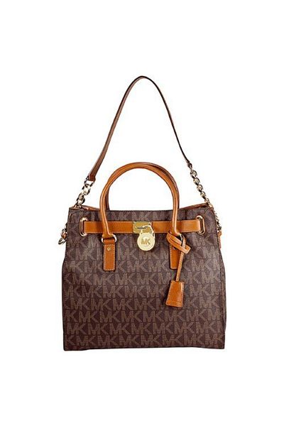 Michael Kors Large Hamilton Women's Handbag Tote Shoulder Bag Brown