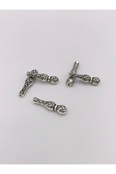 Mihra Takı Tasarım Zamak Döküm Nikel Kaplama Tesbih İmamesi 5 Adet - Tesbih M...