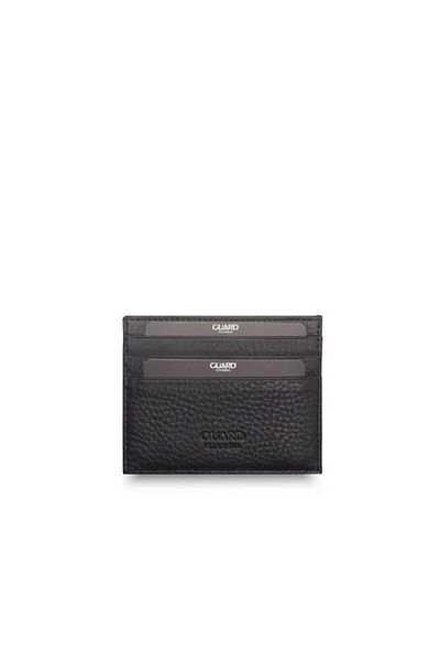 GUARD Smart Matte Black Leather Card Holder - Grd2403Xw22122