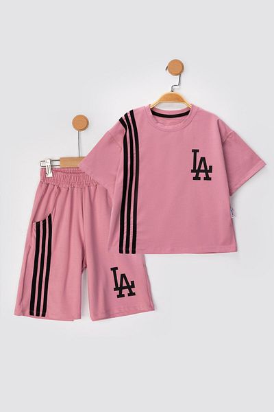 Lmn La Tie Oversized Unisex Shorts Suit