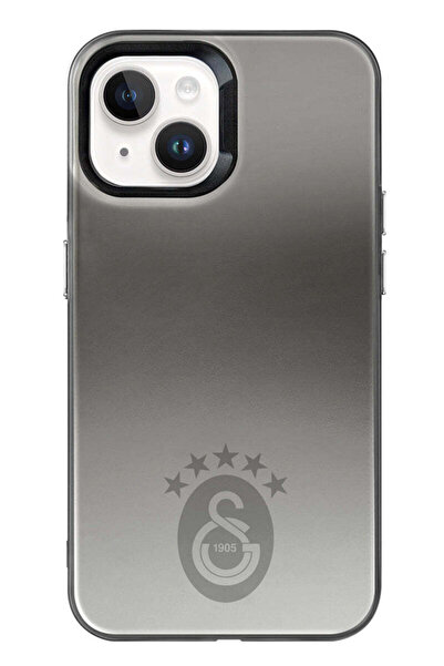 Galatasaray iPhone 13 Uyumlu Galatasaray 5 Yıldız Tek Renk Arma Premium Lisanslı Telefon Kılıfı
