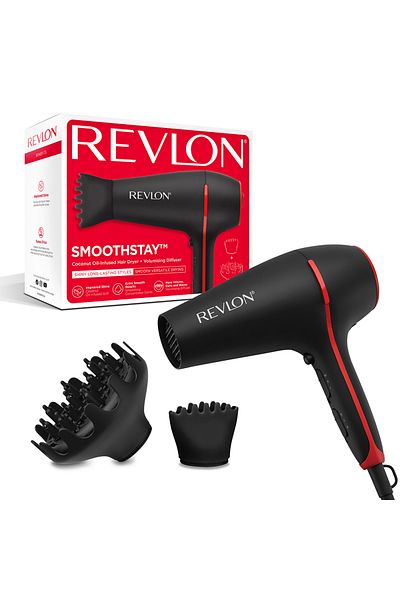 Revlon REVLON SmoothStay RVDR5317E Hair Dryer, Coconut Oil Infused