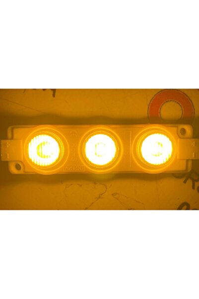 MTO Camlı Parmak Led Lamba Sarı 12 Volt Su Geçirmez