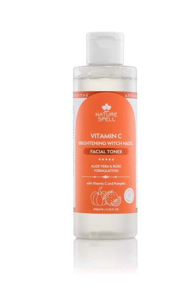 Nature Spell تونر بندق الساحرة المُشرق 200 مل - تونر فيتامين سي للوجه لبشرة م...