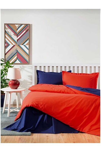 Özdilek ÖZDİLEK ÇİFT KİŞİLİK NEVRESİM TAKIM KIRMIZI LACİVERT