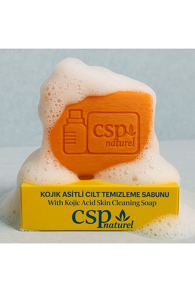 CSP Naturel Kojic Acid Soap, Anti-Blemish with Turmeric and Kojic Acid Effect, Whitening Kojic Acid Soap