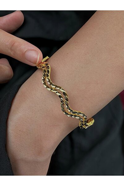 NEW'ORO JEWELRY PARLAK KESİM AJDA BİLEZİK