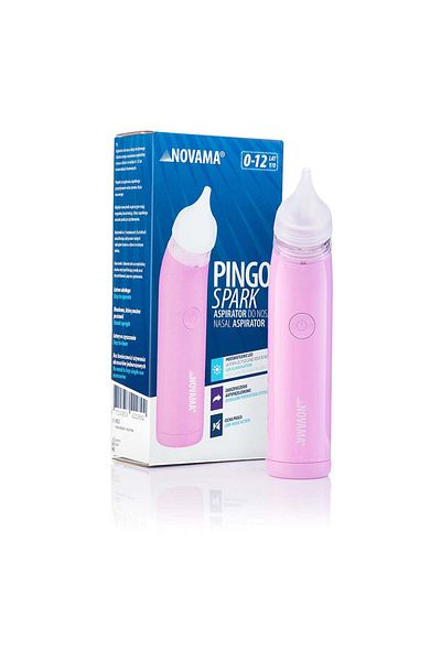 Novama Pingo Spark Electric Nasal Aspirator, For Children 0-12 Years Old, 2 Silicone Tips