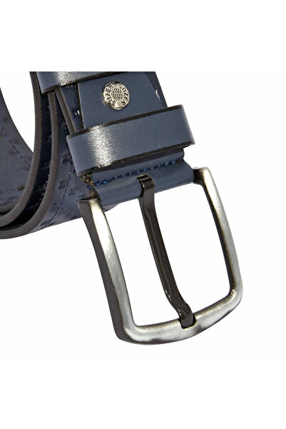 Süzer Deri Спортивний ремінь з синтетичної шкіри з візерунком, 4,5 см - 4547-14