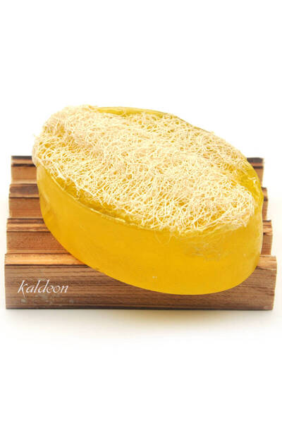 xdeonss صابون زهر الليمون الطبيعي المصنوع يدوياً مع ألياف اليقطين 120 غ