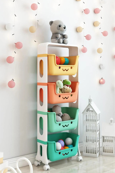 Morpanya Baks Çocuk Oyuncak Dolabı Oyuncak Sepeti Oyuncak Organizer Oyuncak F...