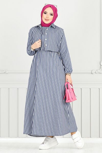 ModaMerve Φόρεμα Bolero Look 4735ZNK903-M Navy