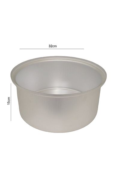 Generic قدر طبخ ألمنيوم غير لاصق مع غطاء مقاس 22