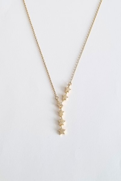 ayışığı Gold Stone Star Necklace
