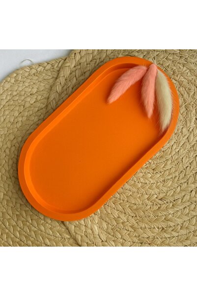 Omerella Dekoratif Oval Sunum Tabak Takı Tabağı Mum Tabağı Organizer Tütsülük...