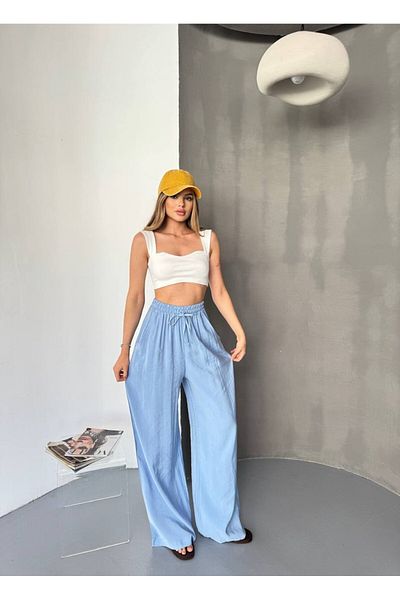 soBasic Pantaloni largi în amestec Tncel