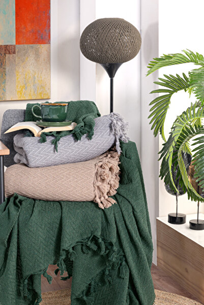 Güvenal Esila 220x220cm Çift Kişilik Saçaklı Yatak Örtüsü | Çeyizlik | Hediyelik