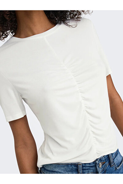 ONLY ONLFREE LIFE S/S Ο-NECK GATHERNG TOP JRS