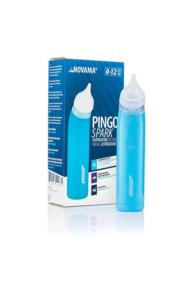 Novama Pingo Spark Electric Nasal Aspirator, For Children 0-12 Years Old, 2 Silicone Tips