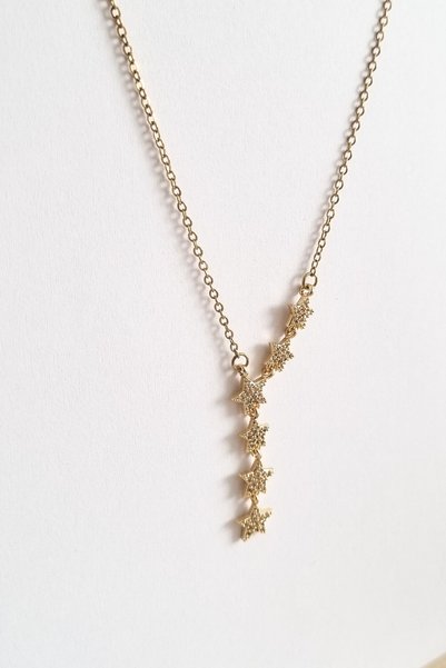 ayışığı Gold Stone Star Necklace
