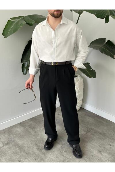 Quik-max Çizgili Oversize Gömlek